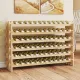 Image 3 for Стеллаж винный Costway Modular Wine деревянный на 72 бутылки