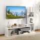 Image 4 for Тумба под телевизор Costway Pure Modern со стеллажем для ТВ до 50