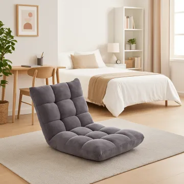 Кресло Costway Tiktok напольное с регулируемой спинкой