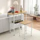 Image 3 for Комплект меблів Costway Oslo Counter Set барний стіл зі стільцями лофт білий бук