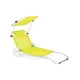 Шезлонг лежак Outtec Sun с козырьком желтой