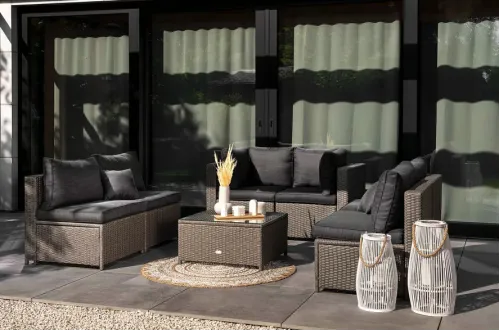 Комплект садовой мебели Di Volio Torino Серый/Графитовый