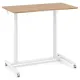 Image 1 for Компьютерный стол Costway MoveDesk с регулировкой высоты на колесиках белый, дуб