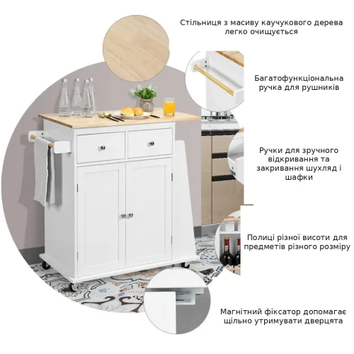 Столешница из каучукового дерева - отдельная зона для ежедневных кухонных дел