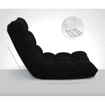 Крісло Costway Tiktok підлогове з регульованою спинкою чорний