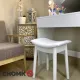 Image 7 for Табурет Chomik ROKA вигнутий у скандинавському стилі білий