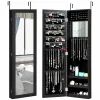 Дзеркало шафа підвісна Costway Glamour Case для біжутерії чорний
