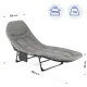 Image 11 for Шезлонг-кровать туристический Outtec Sun Zen раскладной мягкий с матрасом серый