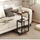 Image 3 for Журнальний столик приставний Costway Tavolino 2шт в стилі Loft