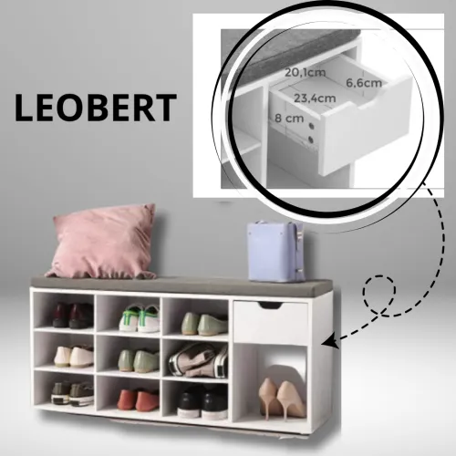 Банкетка для обуви с выдвижным ящиком