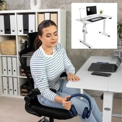 Простора стільниця з кабельним проходом