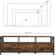 Image 4 for Тумба під телевізор Leobert Kamila в стилі Loft з 3 шухлядами