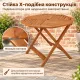 Image 5 for Садовый стол Costway Patio деревянный с отверстием для зонта