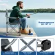 Image 2 for Кресло туристическое раскладное Costway CampTitan с термосумкой и серым чехлом