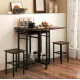 Image 1 for Комплект барний Costway Ravelli розкладний стіл з стільцями в стилі Loft