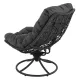 Image 8 for Крісло-кокон садове обертове Di Volio Melia компактне для балкона чорний