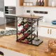 Image 2 for Стелаж винний Costway Compact Beverage Bar 6 дерев'яний з тримачем для келихів