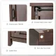 Image 10 for Кухонний комод-буфет Costway Sideboard з амбарними розсувними дверцятами лофт рустик