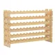 Image 4 for Стеллаж винный Costway Modular Wine деревянный на 72 бутылки