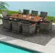 Image 5 for Комплект садовой мебели Costway Viccos 8+1 Серый/бежевый
