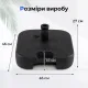 Image 4 for Основание для садового зонта Costway Heavy Duty квадратное черный