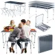 Image 2 for Стіл туристичний розкладний Outtec з 4 стільцями чорний
