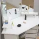 Image 14 for Туалетный столик Chomik TRIO угловой с зеркалом белый