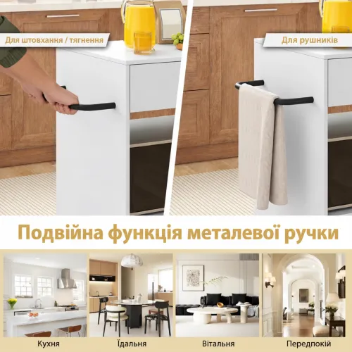Одна металлическая ручка - две практичные функции