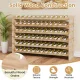 Image 8 for Стеллаж винный Costway Modular Wine деревянный на 72 бутылки
