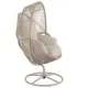 Image 11 for Крісло-кокон садове обертове Di Volio Vico анатомічна подушка, бежевий