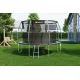 Image 3 for Батут Hop-Sport Premium 12ft (366см) черно-серый с внутренней сеткой