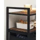 Image 5 for Корзина для белья Leobert Costway 92 л с 2 полками в стиле Loft