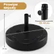 Image 6 for Основа для садової парасольки Costway Fillable Round 40кг кругла чорний