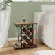Image 10 for Стелаж винний Costway Compact Beverage Bar 6 дерев'яний з тримачем для келихів