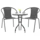 Image 2 for Садовая мебель Chomik BISTRO стол и 2 стулья серый