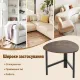 Image 10 for Журнальный столик Costway Tripod Coffee Table треугольный лофт коричневый