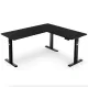 Image 10 for Комп'ютерний кутовий стіл Di Volio Montaro з регульованою висотою чорний