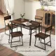 Image 2 for Комплект меблів Costway Merax обідній стіл з стільцями в стилі Loft коричневий