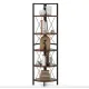 Image 2 for Етажерка Costway Signal кутова із металевим каркасом в стилі Loft