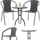 Image 2 for Садовая мебель Chomik Bistro New стол и 2 стула черный