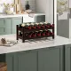 Image 3 for Винная стойка Costway Wenko настольная на 12 бутылок коричневая