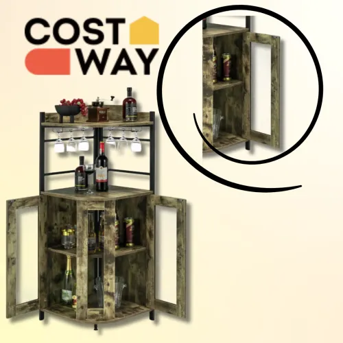 Просторный шкаф с прозрачной дверцей