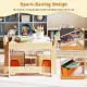 Image 8 for Комплект детской мебели Costway Kids Play 3-in-1 Desk стол и 2 стулья с двухсторонней столешницей-доской и ящиками