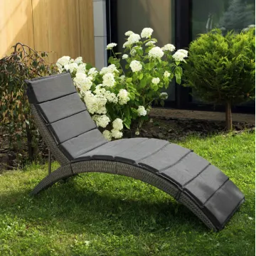 Садовый шезлонг Di Volio Ciampino черно/графитовый