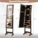 Image 4 for Зеркало напольный шкаф Costway Rustic для бижутерии лофт коричневый
