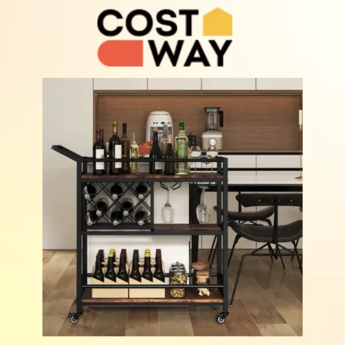Барний візок з 3 ярусами для зручного зберігання