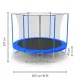Image 2 for Батут Jumi Motion Sport Line 10ft (305см) с внутренней сеткой синий