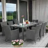 Садовая мебель Di Volio VERONA 8+1 серый/серый