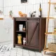 Image 6 for Кухонний комод-буфет Costway Sideboard з амбарними розсувними дверцятами лофт рустик