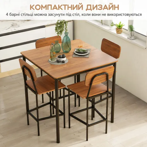 Компактное размещение стульев - больше пространства для движения